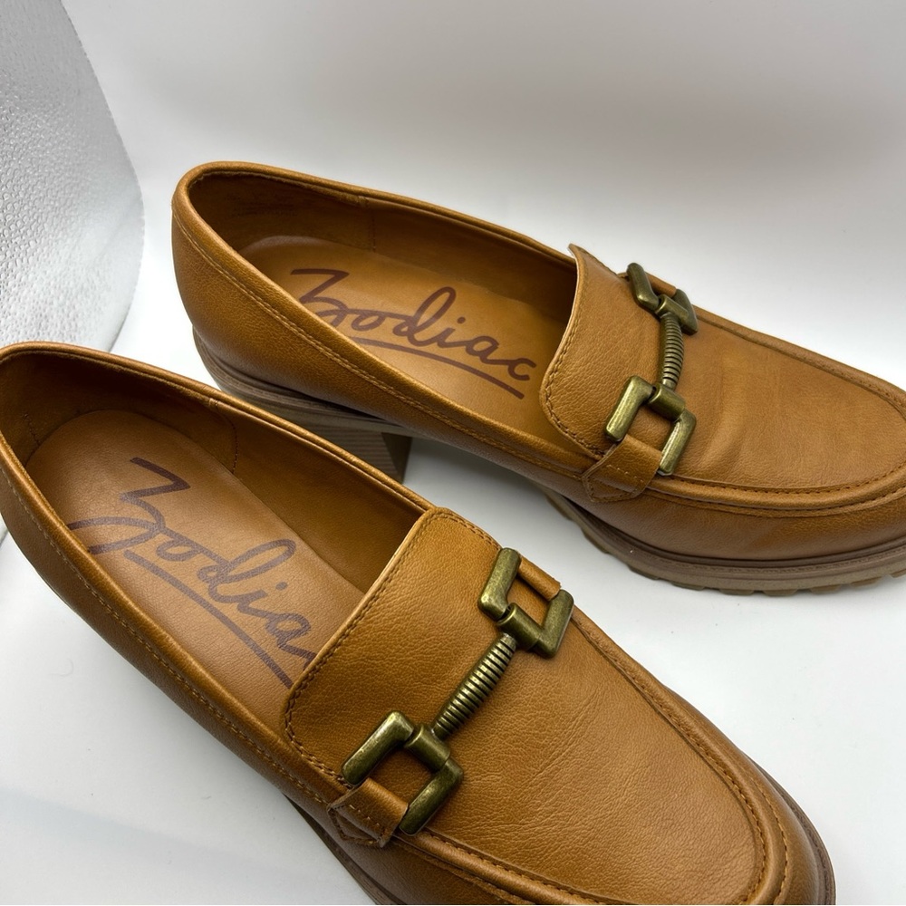Zodiac Gemma Women’s Size 10 Chestnut Lug Sole Loafers- New without box - Picture 10 of 14